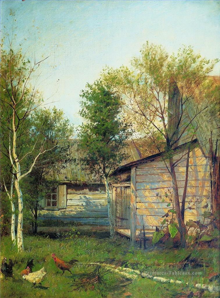 jour ensoleillé 1876 Isaac Levitan bois arbres paysage Peintures à l'huile